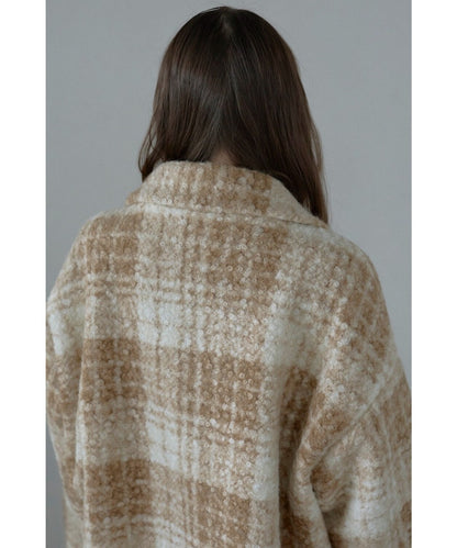 Plaid Pattern Tailored Middle Coat [LADIES] 21