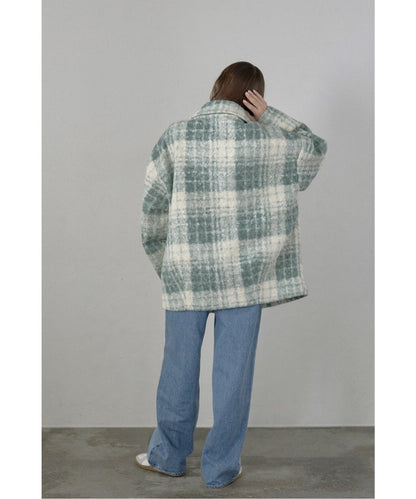 Plaid Pattern Tailored Middle Coat [LADIES] 24