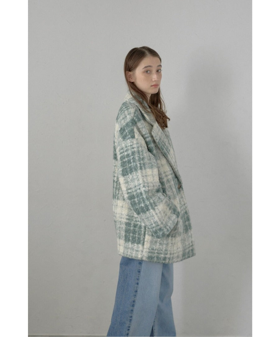 Plaid Pattern Tailored Middle Coat [LADIES] 26