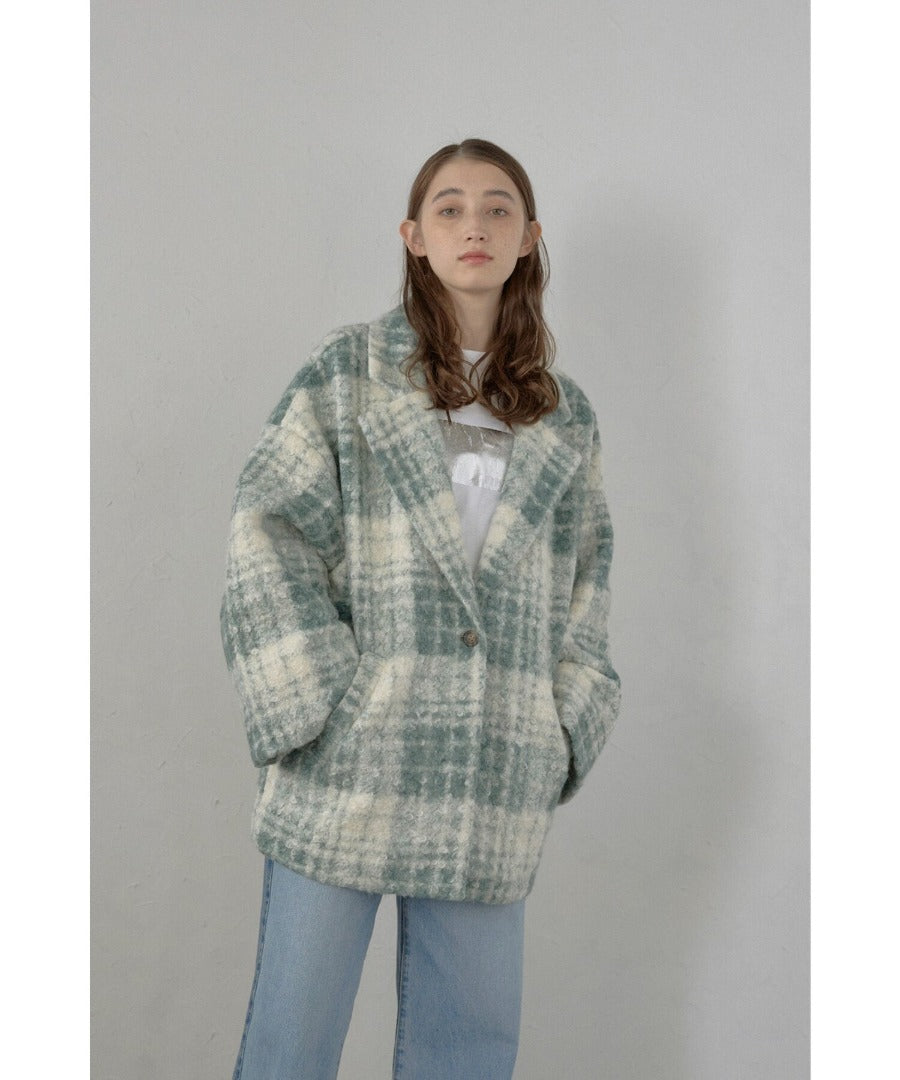 Plaid Pattern Tailored Middle Coat [LADIES] 27