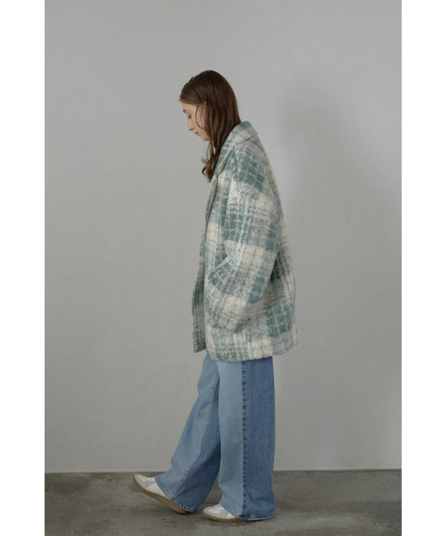 Plaid Pattern Tailored Middle Coat [LADIES] 28