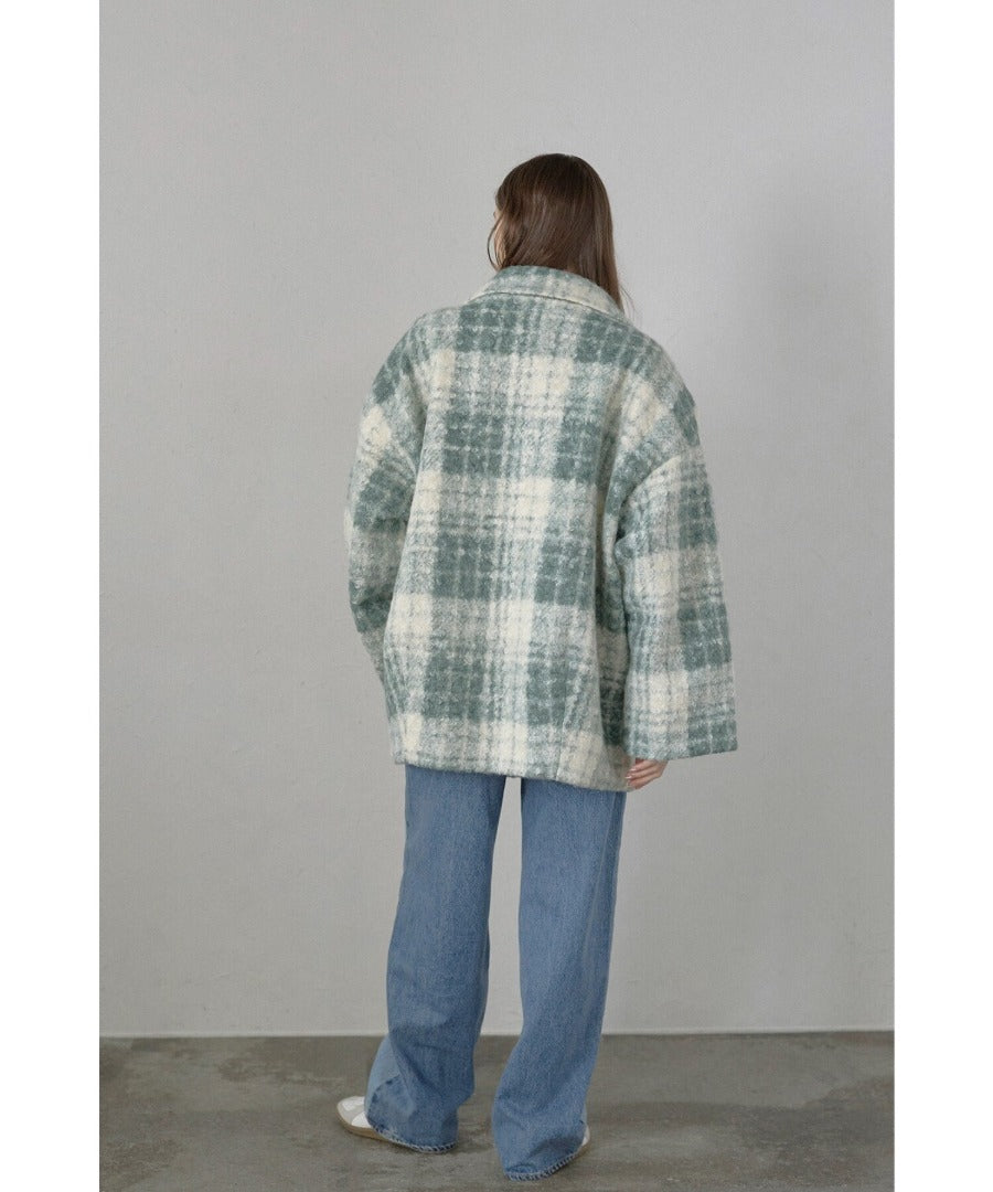 Plaid Pattern Tailored Middle Coat [LADIES] 30