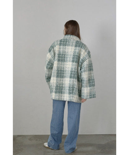 Plaid Pattern Tailored Middle Coat [LADIES] 30