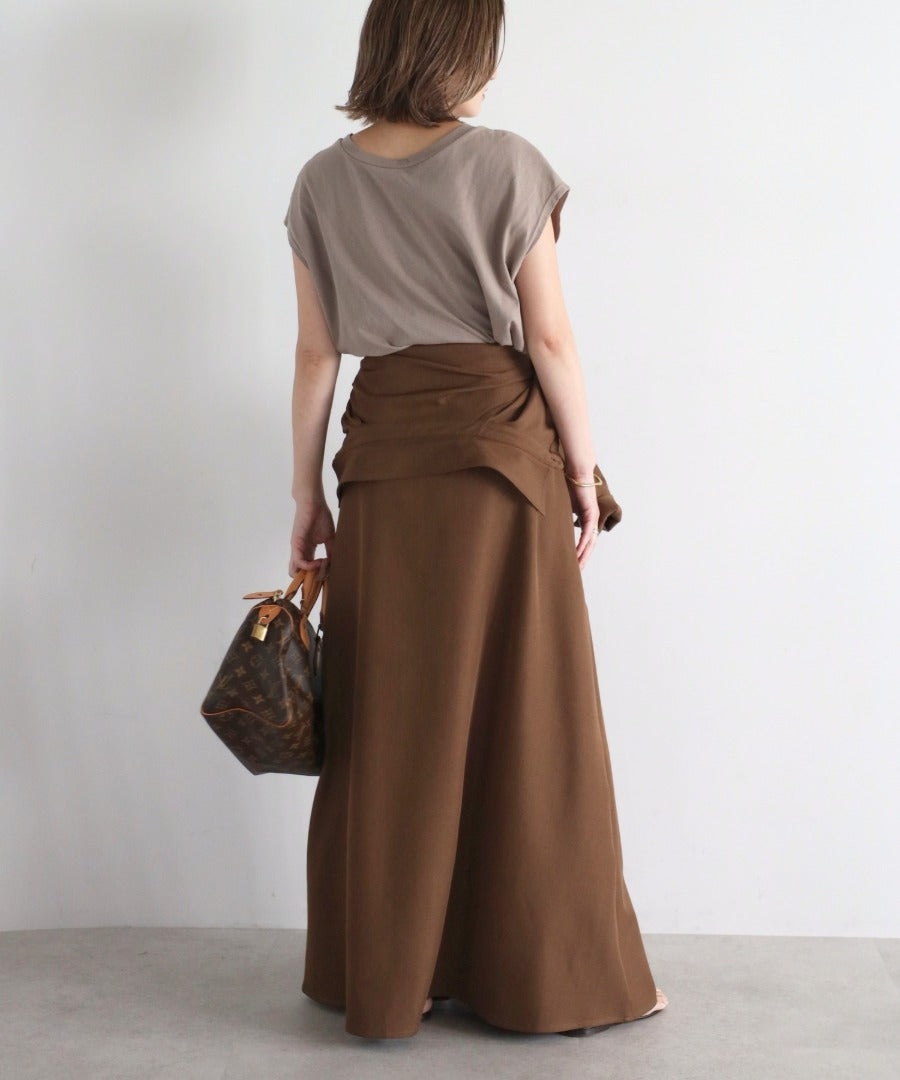 2Way Maxi Flare Shirt Dress [LADIES] 5