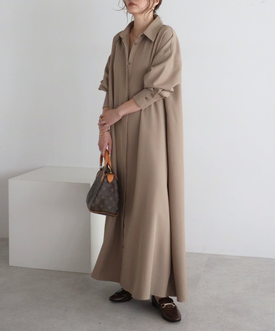 2Way Maxi Flare Shirt Dress [LADIES] 8