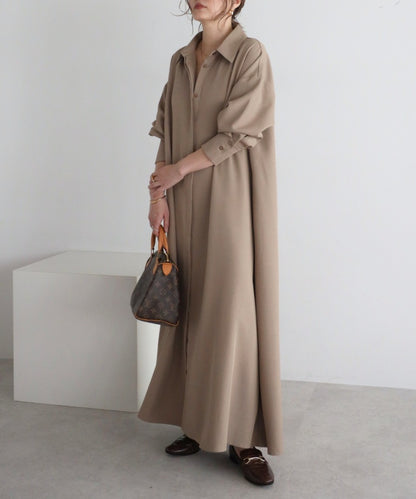 2Way Maxi Flare Shirt Dress [LADIES] 8