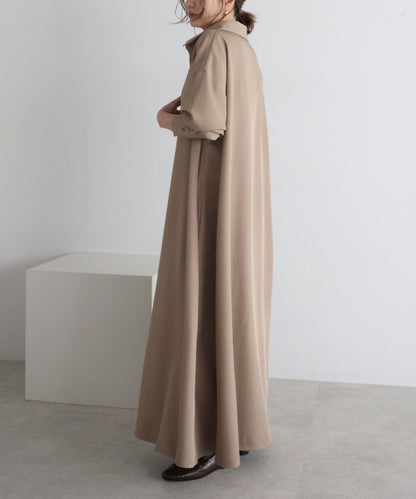 2Way Maxi Flare Shirt Dress [LADIES] 9