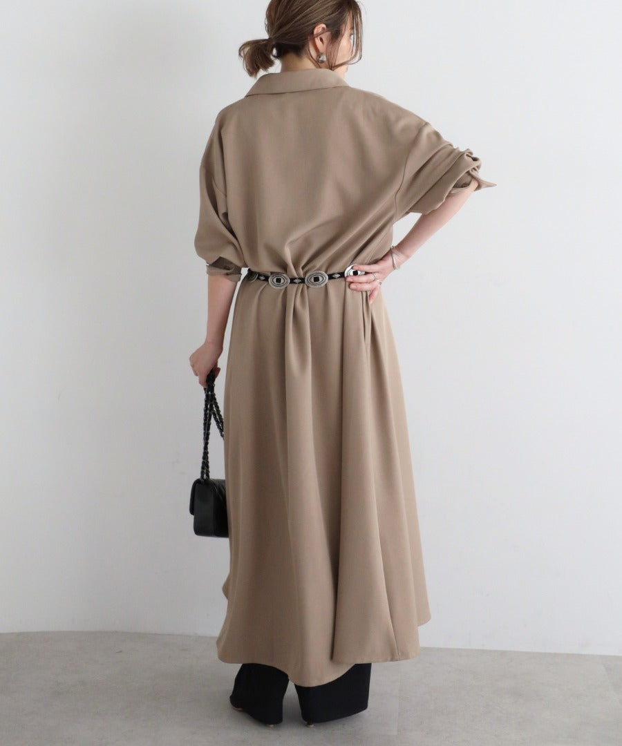 2Way Maxi Flare Shirt Dress [LADIES] 12