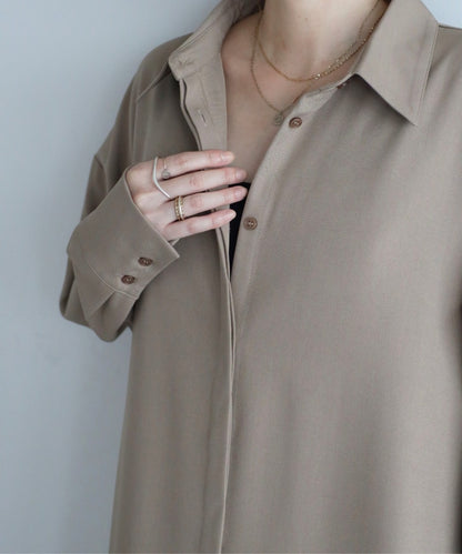 2Way Maxi Flare Shirt Dress [LADIES] 22