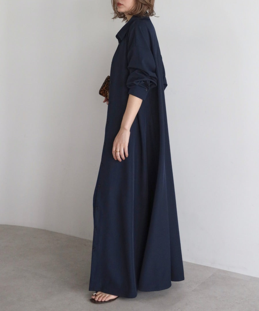 2Way Maxi Flare Shirt Dress [LADIES] 28