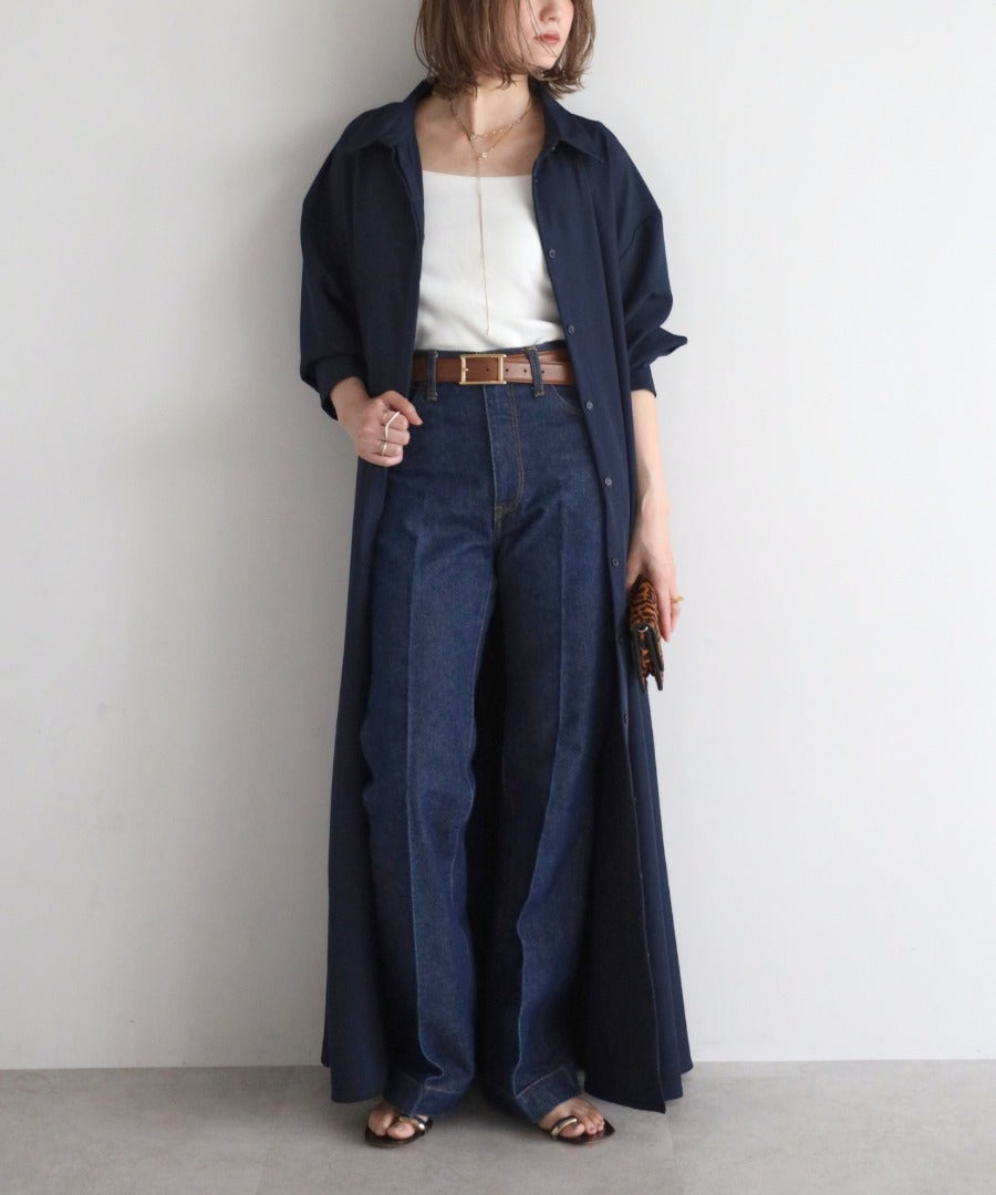2Way Maxi Flare Shirt Dress [LADIES] 29