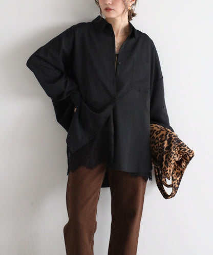 2Way Sleeve Drape Shirt [LADIES] 3
