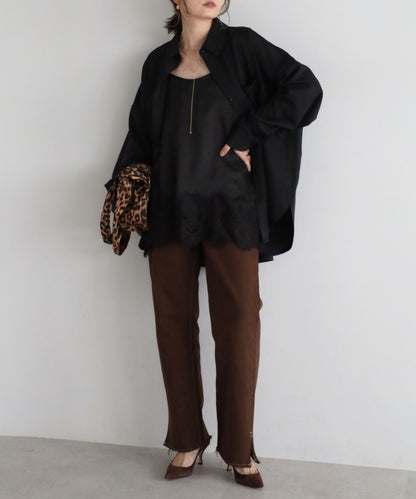 2Way Sleeve Drape Shirt [LADIES] 4