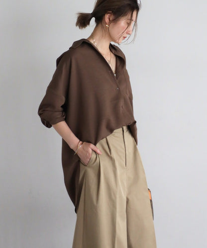 2Way Sleeve Drape Shirt [LADIES] 13