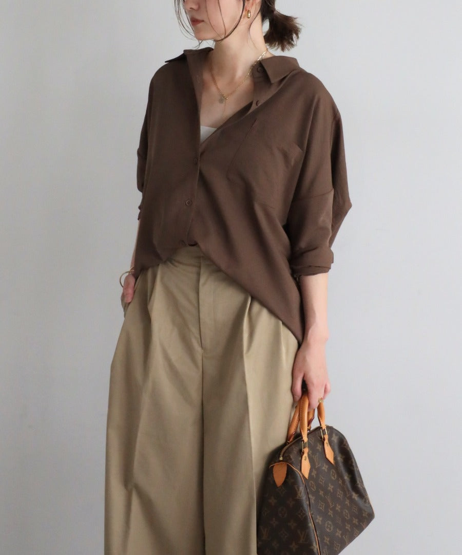 2Way Sleeve Drape Shirt [LADIES] 18