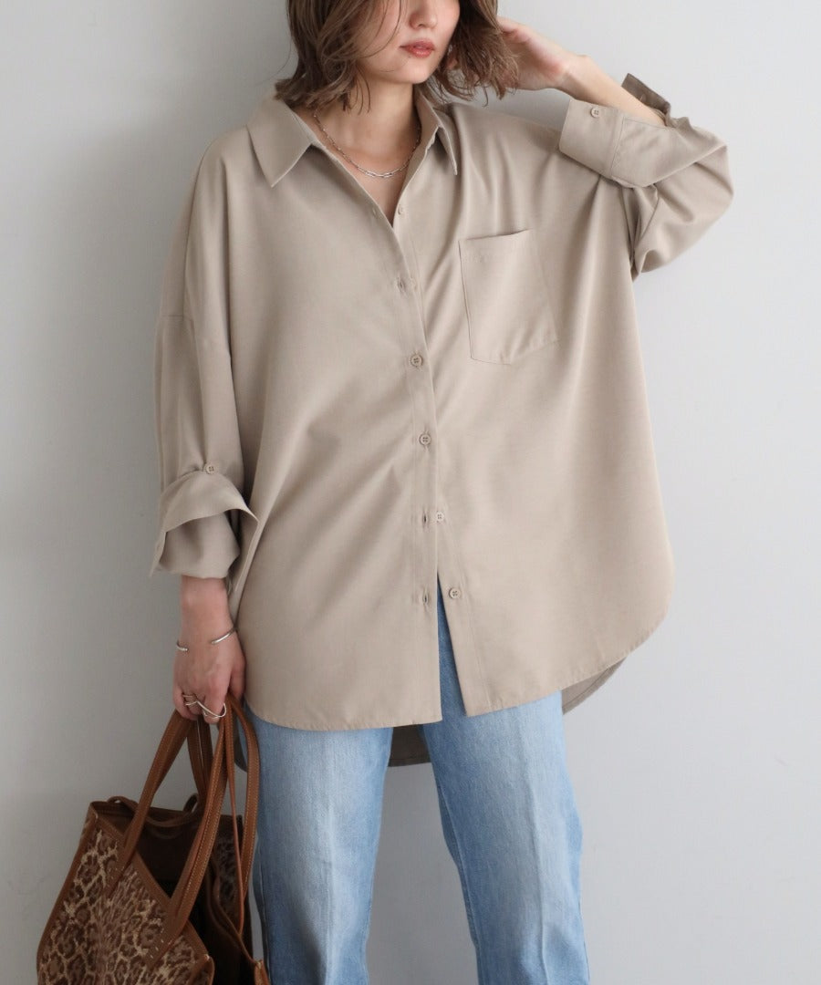 2Way Sleeve Drape Shirt [LADIES] 19
