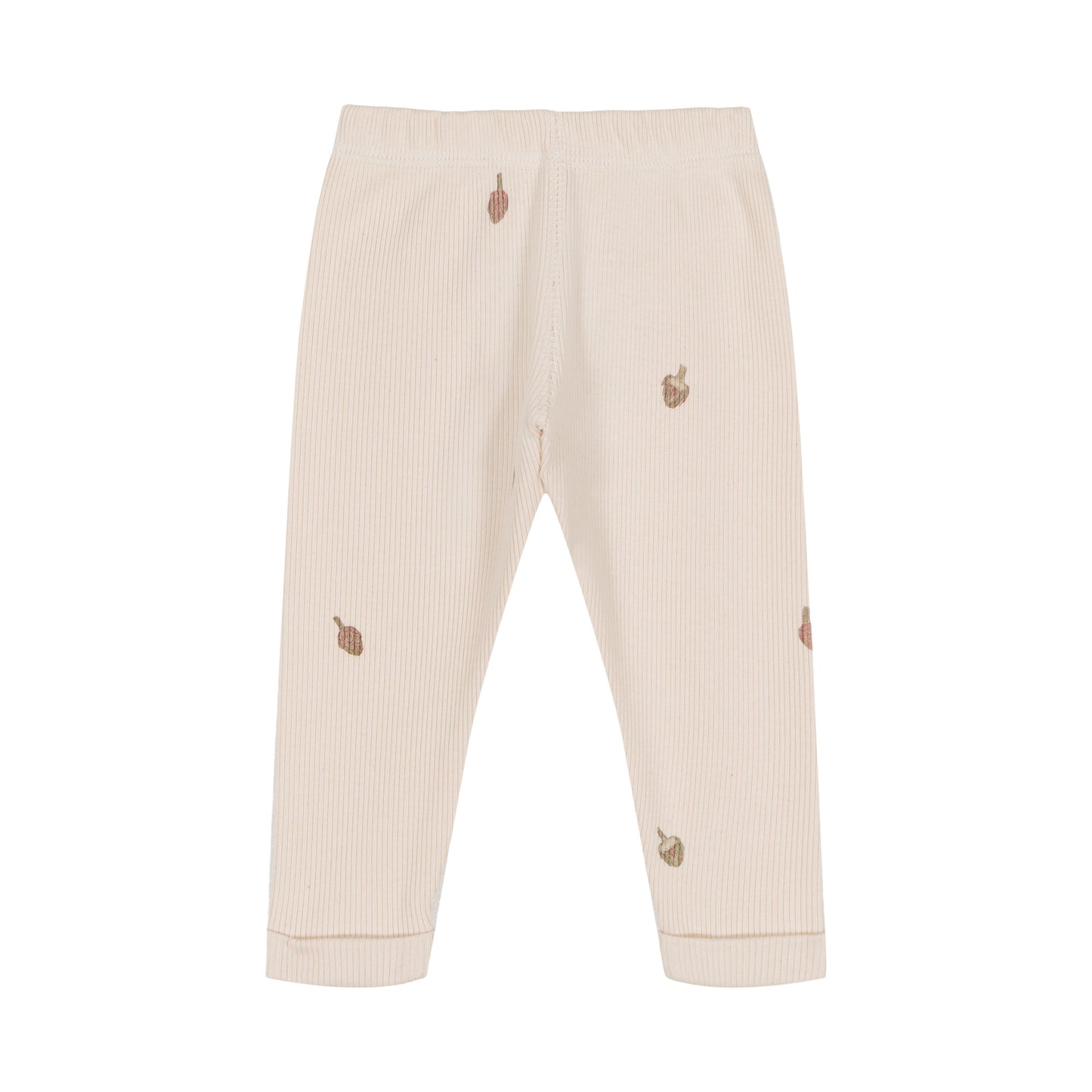 ROM POM LEGGINGS - Ecru/Artichokes [STUDIO BOHEME](22AW)