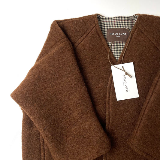HELLO LUPO  / Lupo Kimono Coat (brown) [AW22]