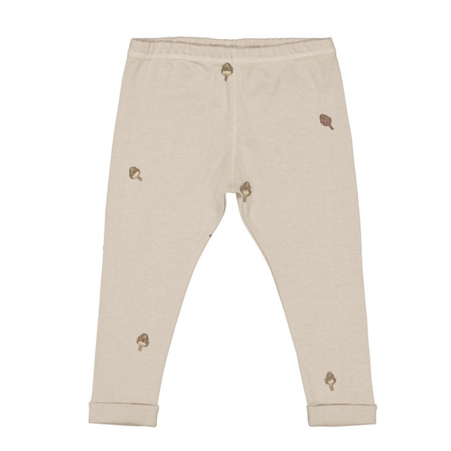 ROM POM LEGGINGS - Gray/Artichokes [STUDIO BOHEME](22AW)