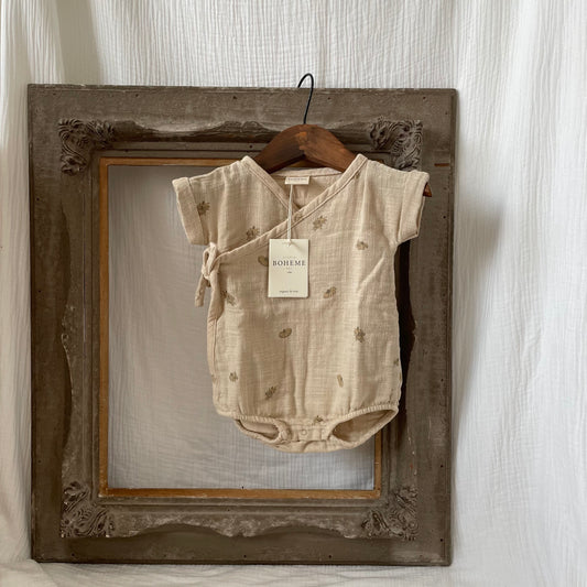 STUDIO BOHEME PARIS  / nuage romperse (banana) [SS22]