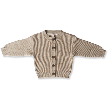 Grown / Chunky Rib Speckle Cardigan