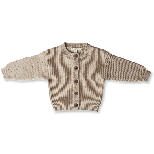 Grown / Chunky Rib Speckle Cardigan