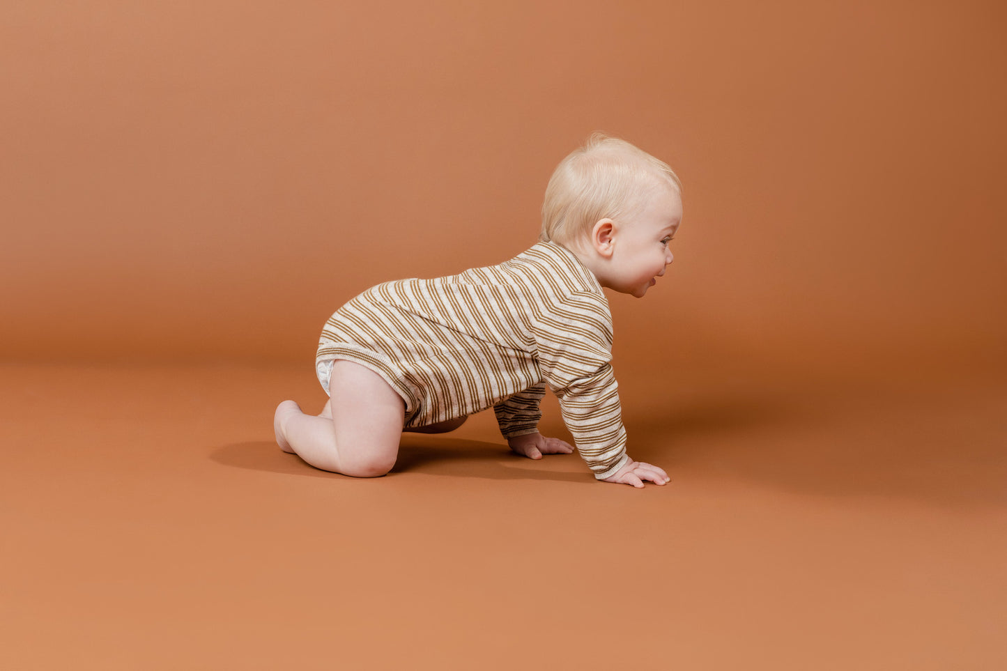 Grown / OVERSIZED ORGANIC ROMPER - MOCHA MARLE [SS22]
