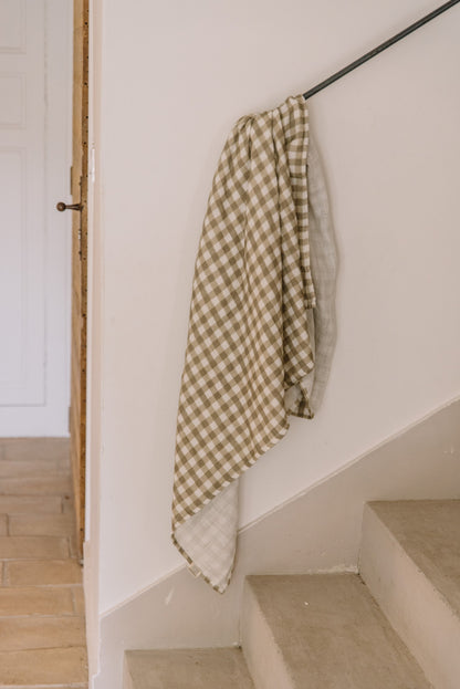 STUDIO BOHEME PARIS  / DOUDOU SMALL SWADDLE (Ecru/Artichokes) [AW22]