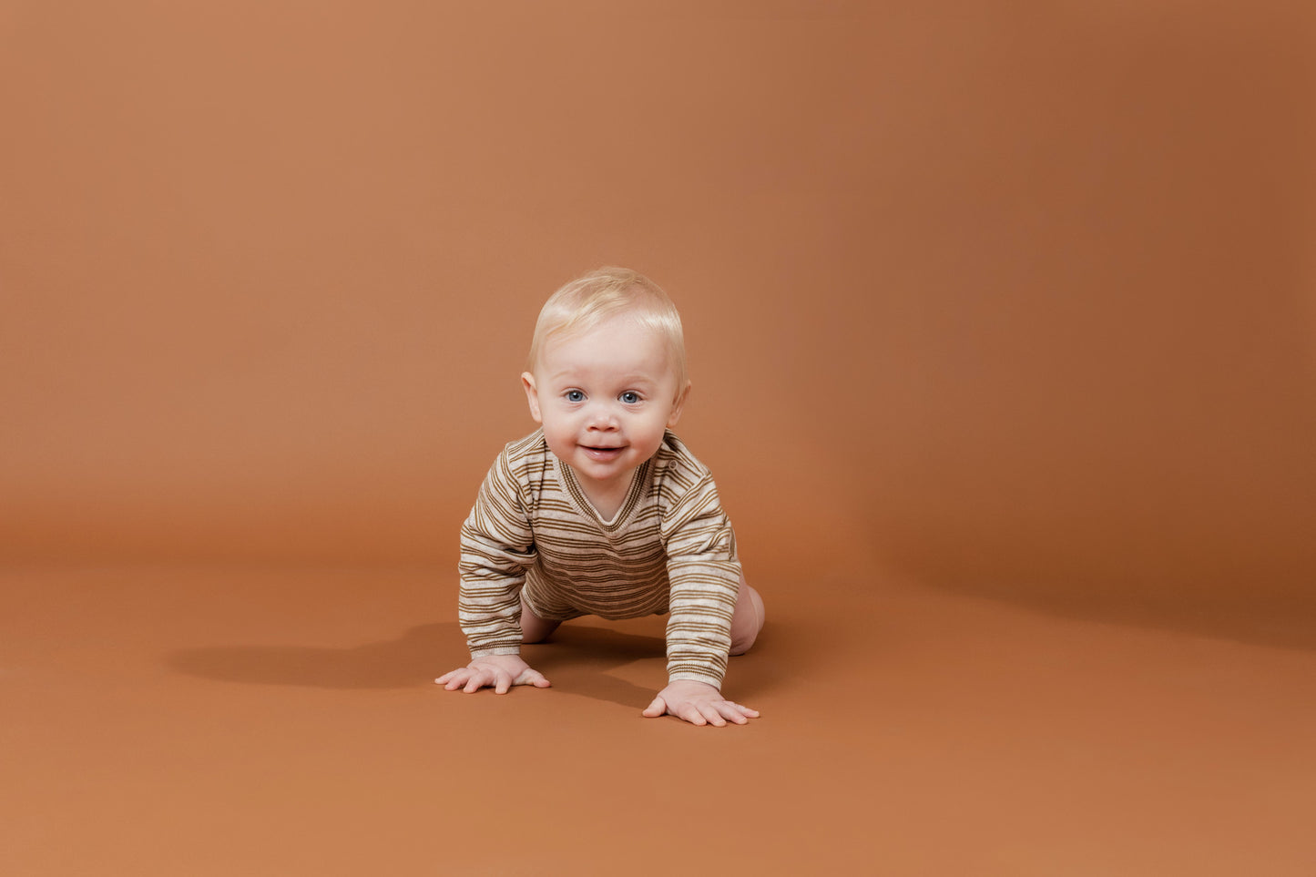Grown / OVERSIZED ORGANIC ROMPER - MOCHA MARLE [SS22]