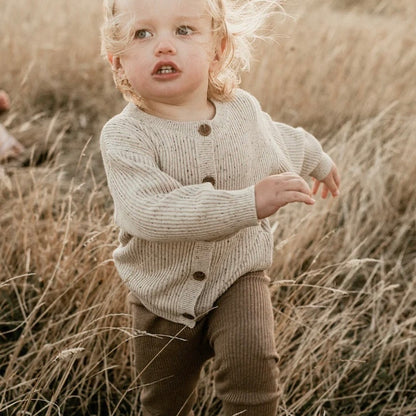Grown / Chunky Rib Speckle Cardigan
