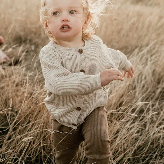 Grown / Chunky Rib Speckle Cardigan
