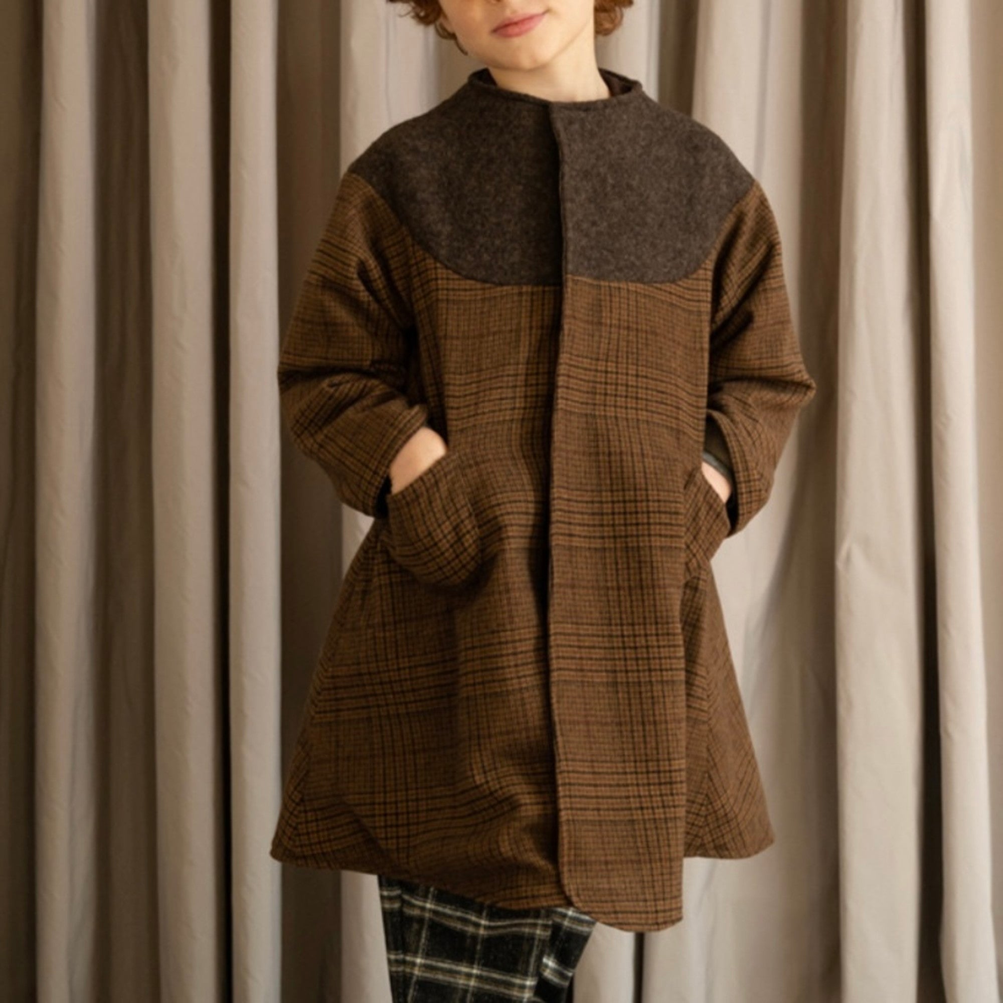 HELLO LUPO bell coat コート 6-7yHELLO LUPO / Bell Coat (purple