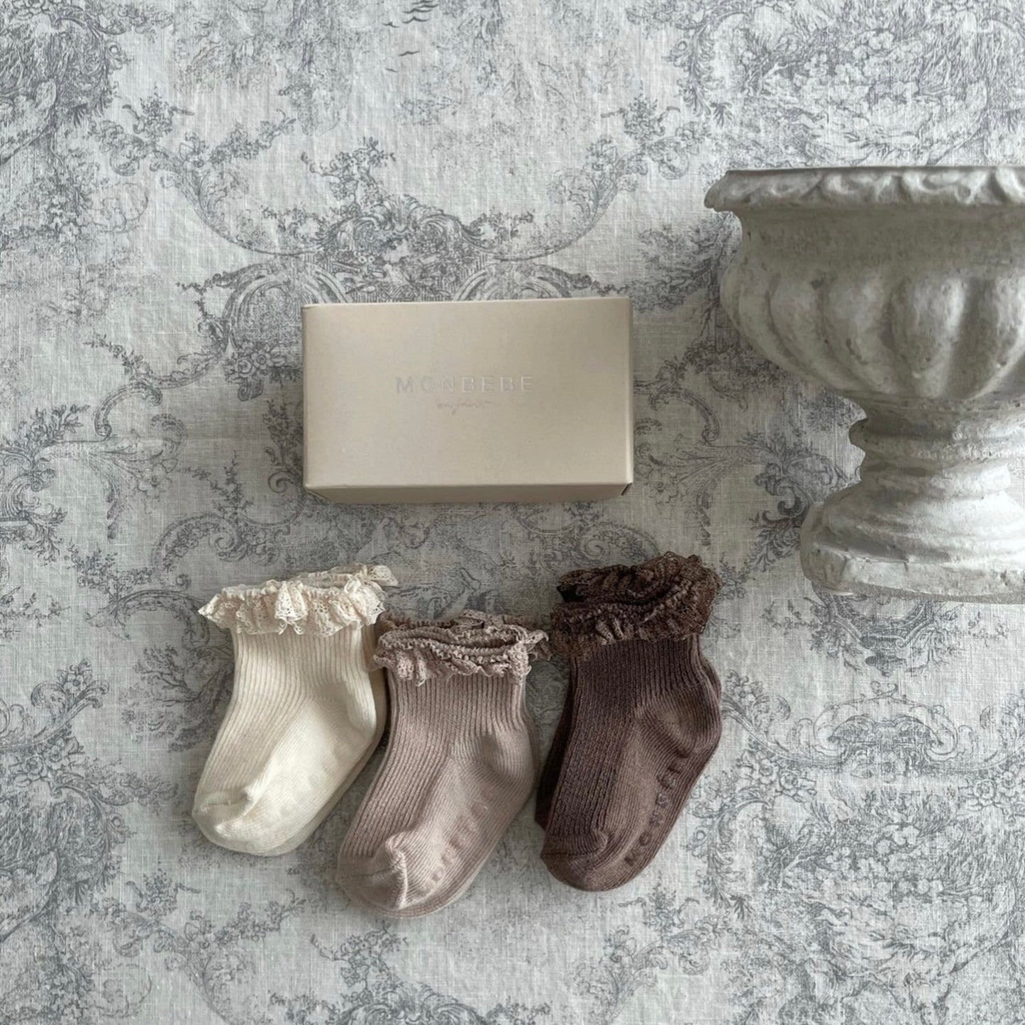 lace anpan socks set / monbebe