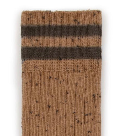 collegien / Noa - Ribbed Nepp-Yarn Varsity Knee-high Socks (Doux Agneaux)