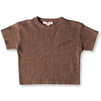 Grown / Hemp Ribbed Tee (Brownie) [AW22]