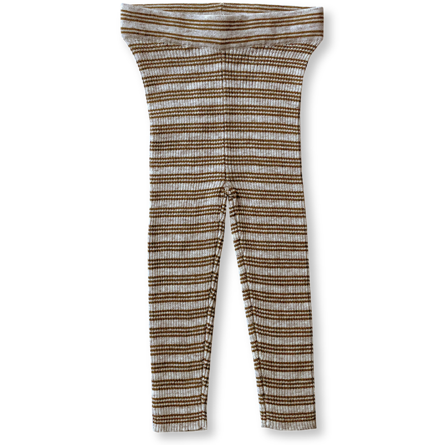 Grown / RIBBED ESSENTIAL LEGGINGS - MOCHA MARLE [SS22]