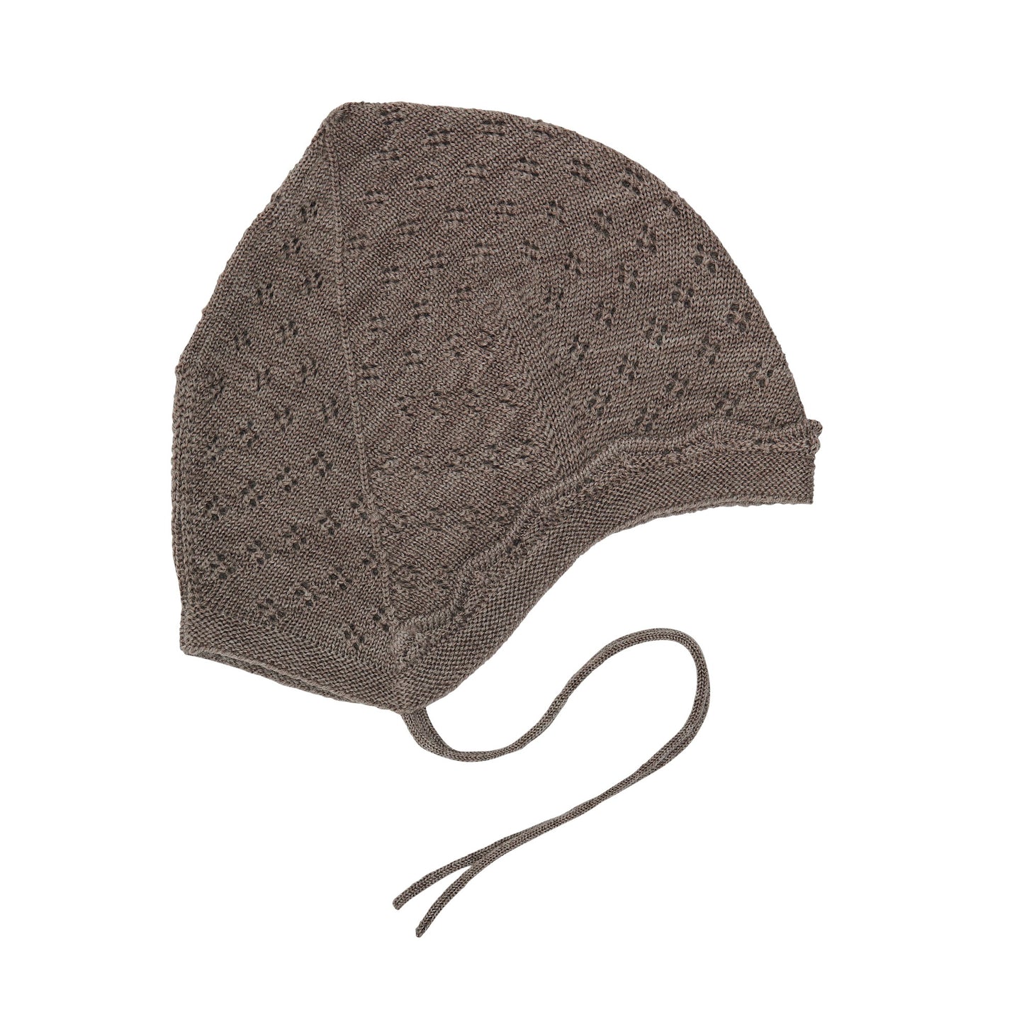 pointelle hat / beige