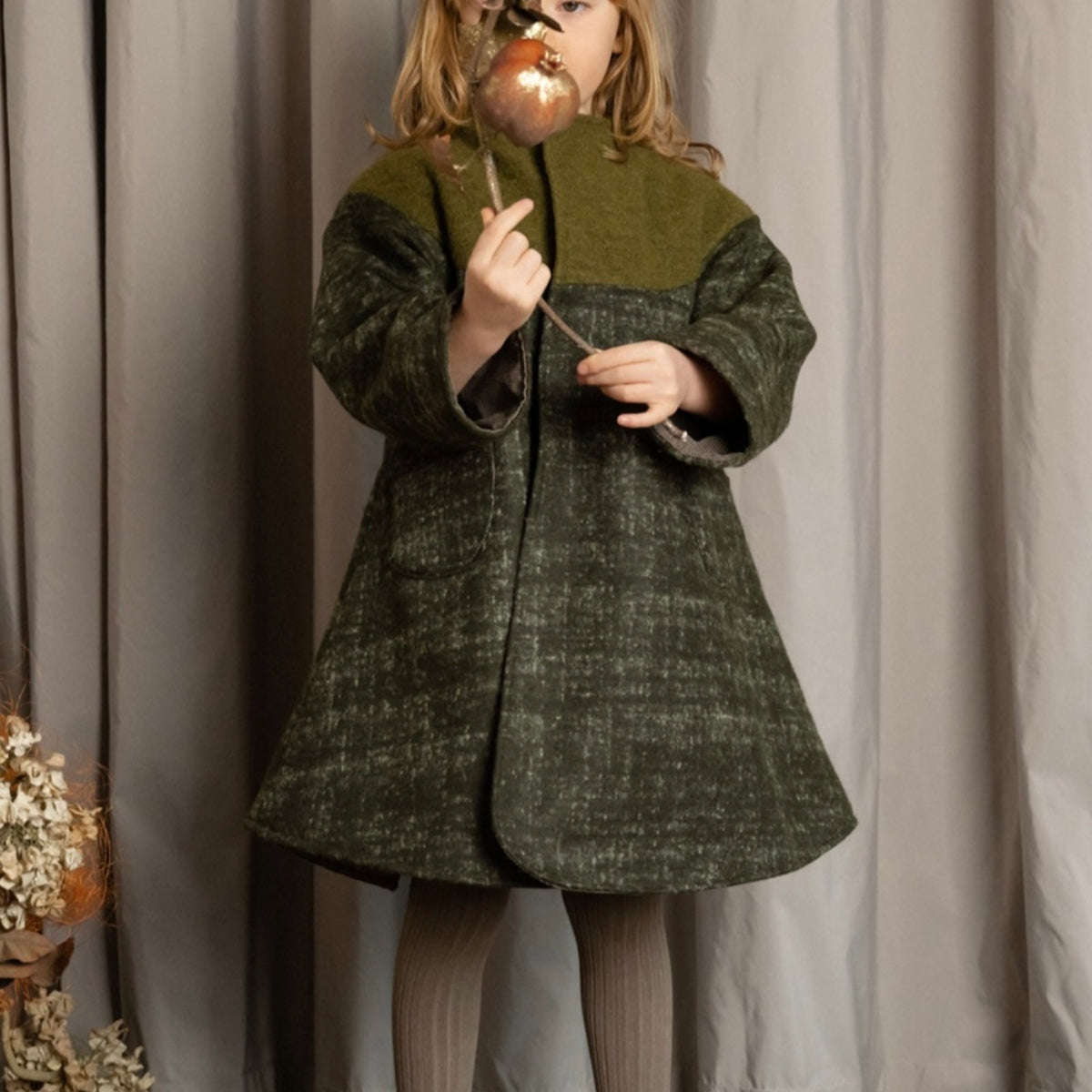 HELLO LUPO / Bell Coat (marble green) [AW22] – anoko