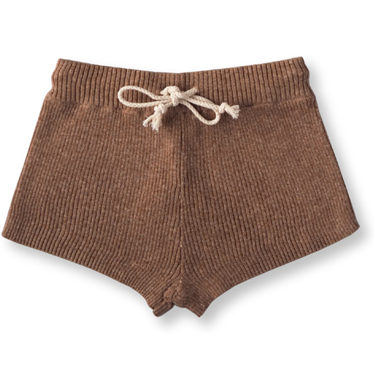 Grown / Hemp Ribbed Shorts (Brownie) [AW22]