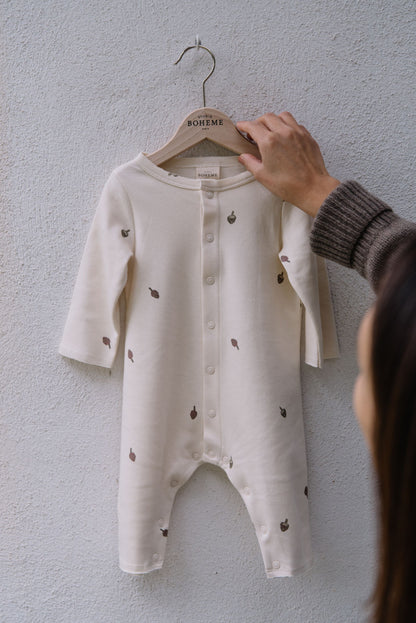 STUDIO BOHEME PARIS  / Jumpsuit BEN (Ecru/Artichokes) [AW22]