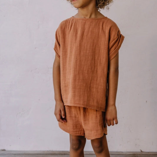 STUDIO BOHEME PARIS  / shirt praslin  (caramel) [SS22]