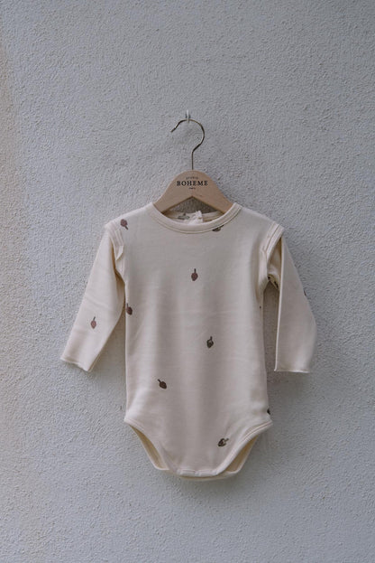 STUDIO BOHEME PARIS  / Bodysuit LALA (Ecru/Artichokes) [AW22]