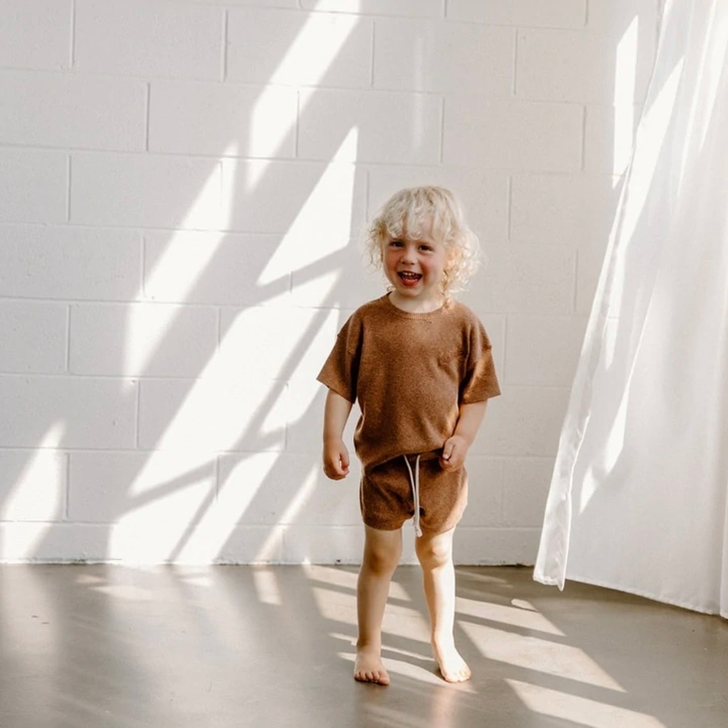 Grown / Hemp Ribbed Shorts (Brownie) [AW22]
