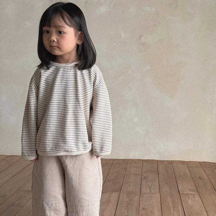 bang bang stripe tee / beige [bella bambina]