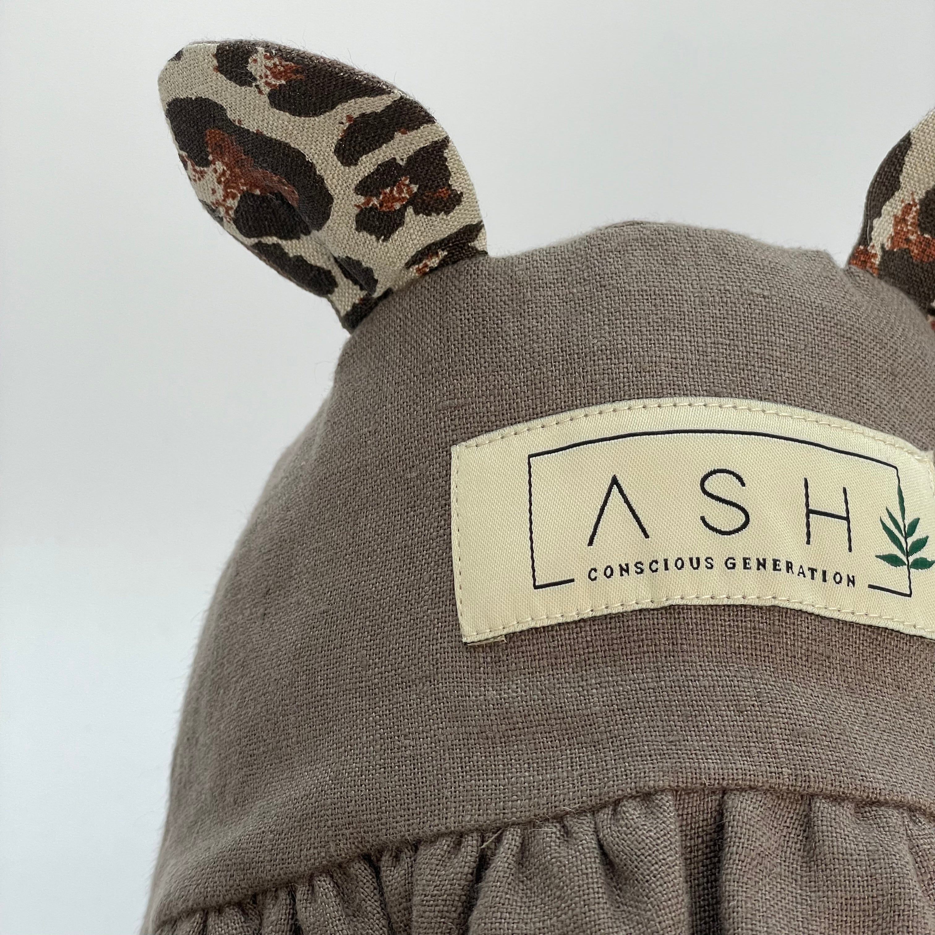 ASH generation bear hat レオパード耳 - 帽子