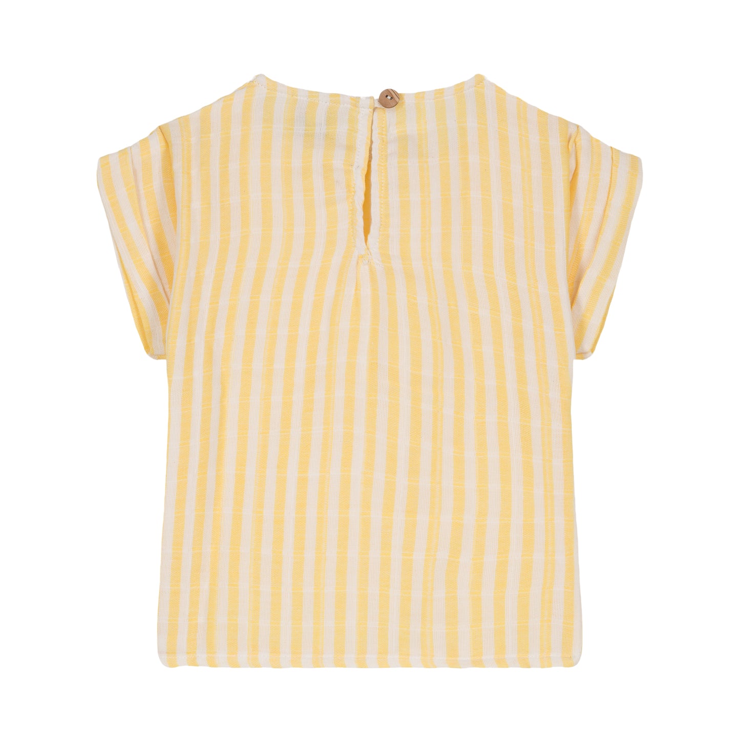 BLOUSE PRASLIN GAZE/ yellow stripes [STUDIO BOHEME]