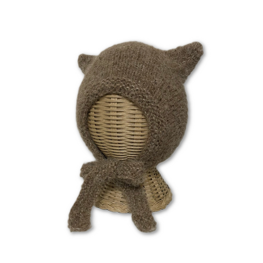 kitty hat / brown