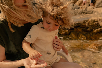 JUMPSUIT AIME / ecru-puffer fish