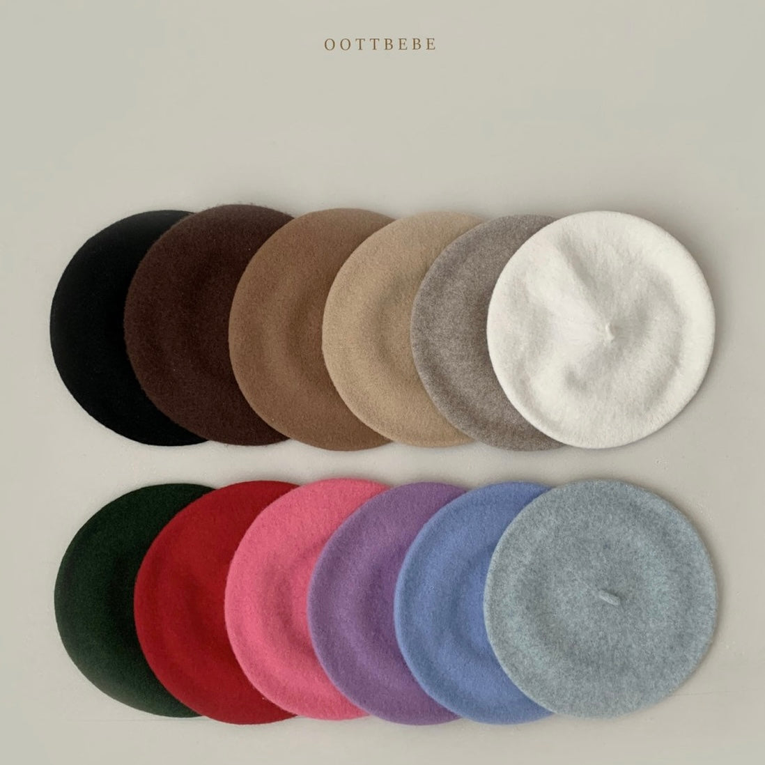 wool beret / camel