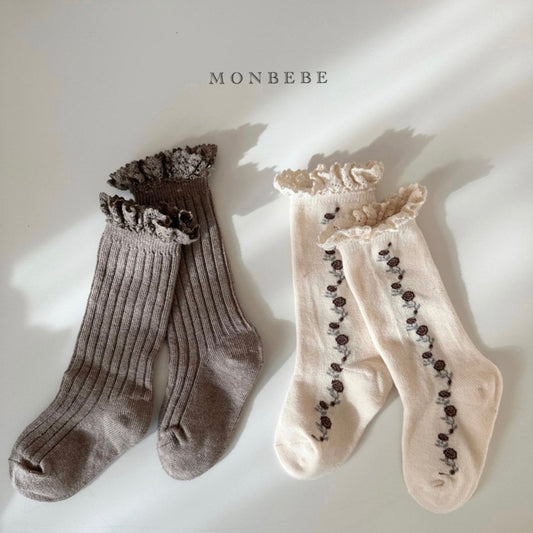 lace vintage socks 2p set [monbebe]